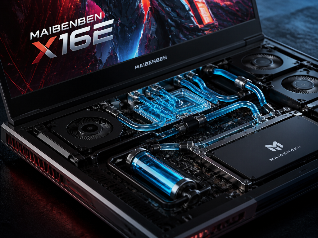 Игровой ноутбук Maibenben X16E с водяным охлаждением
