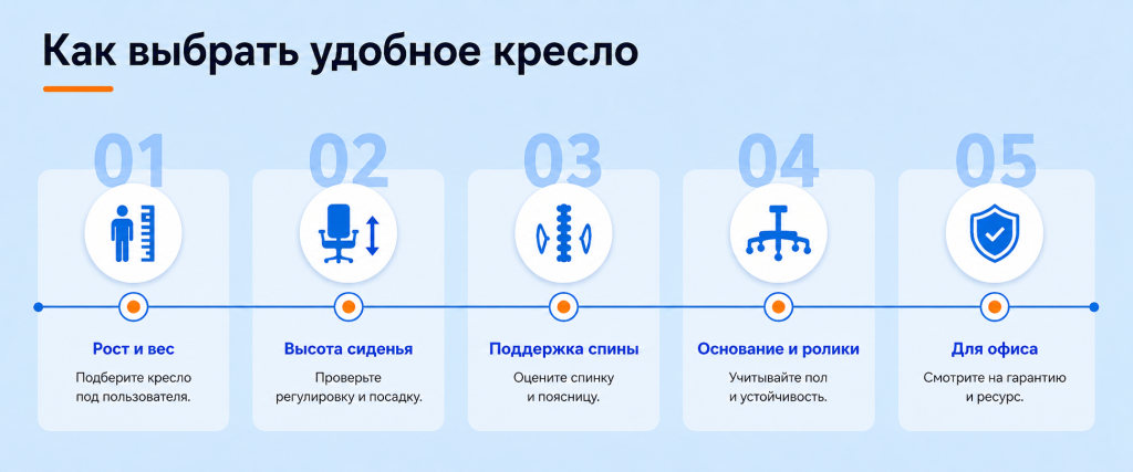 Чек-лист: как выбрать удобное компьютерное кресло