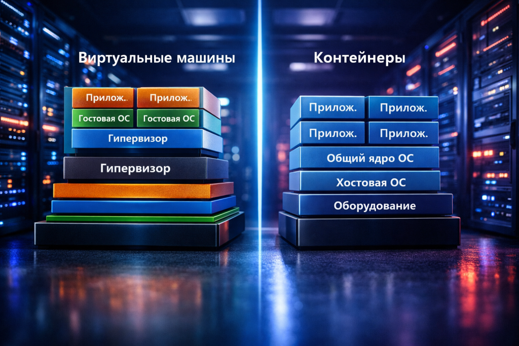 Виртуальная машина и контейнеризация в серверной инфраструктуре