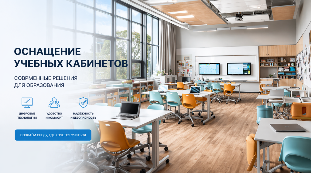Оснащение классов и учебных пространств