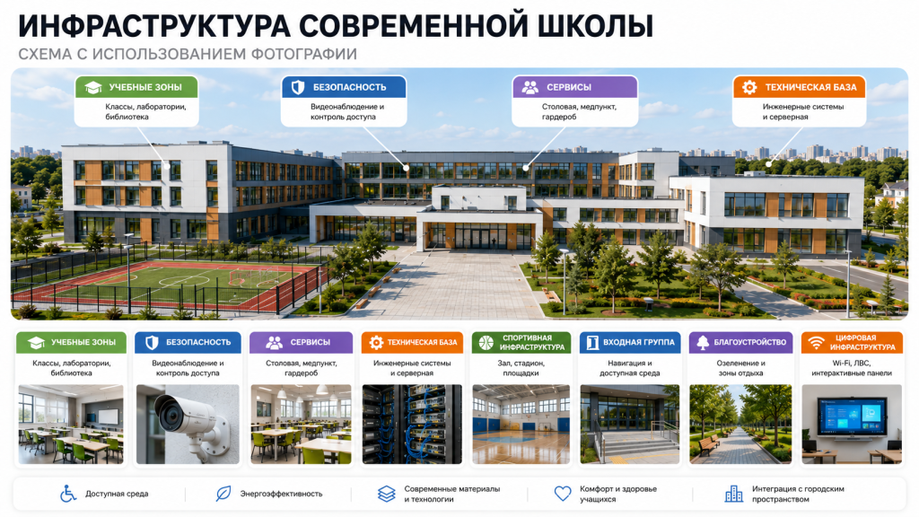 инфраструктура для школы