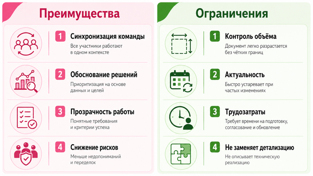 Что даёт PRD команде и где его ограничения