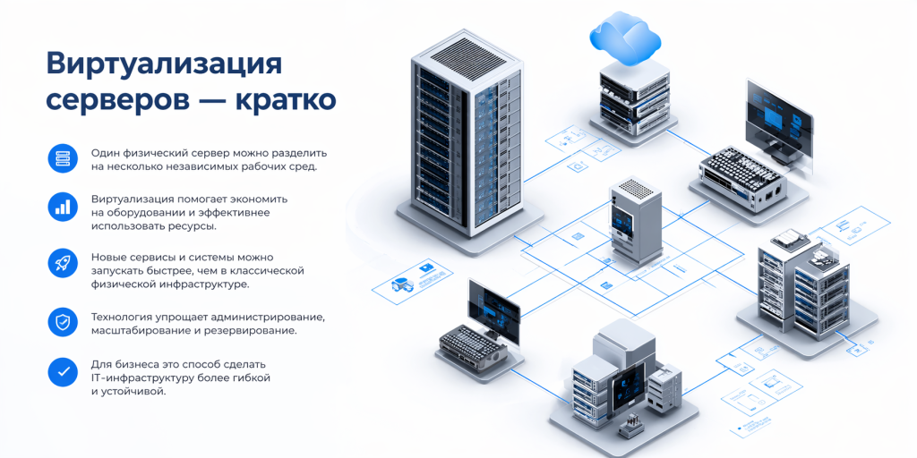 Что такое виртуализация серверов простыми словами