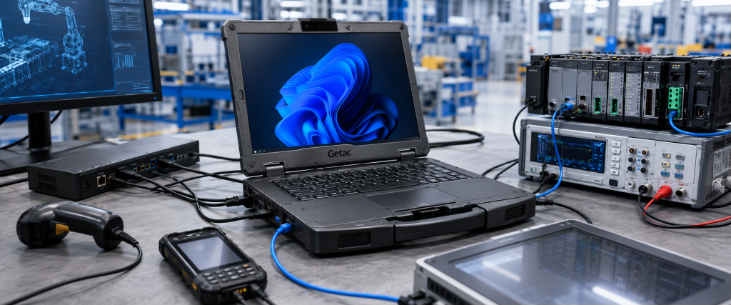 Интерфейсы и подключение Getac S510 к промышленному оборудованию