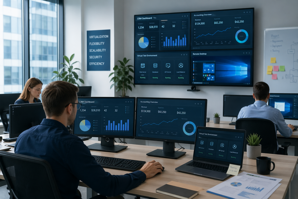 Где используется виртуализация в бизнесе