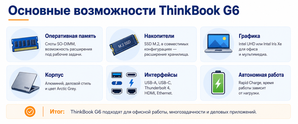 Сравнение ноутбуков Lenovo ThinkBook 14 и ThinkBook 16