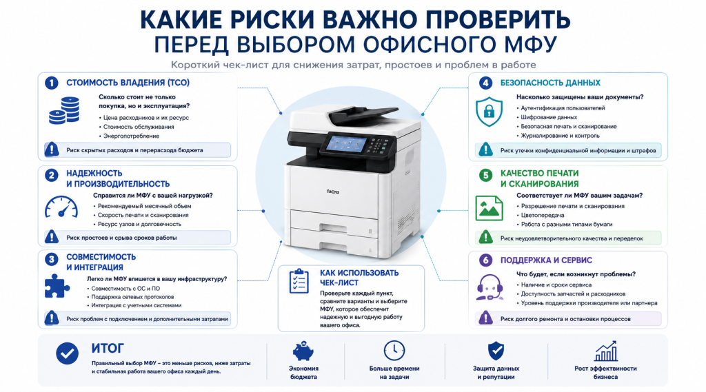 Риски перед выбором МФУ для офиса