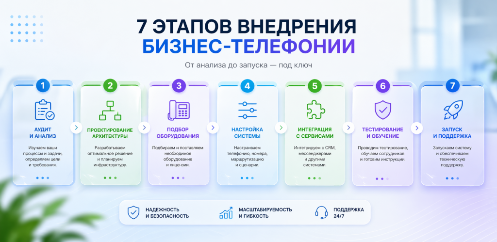 Установка телефонии в офисе