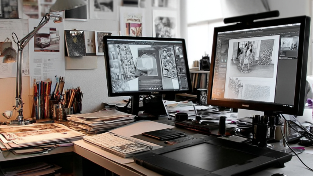 Рабочее место дизайнера