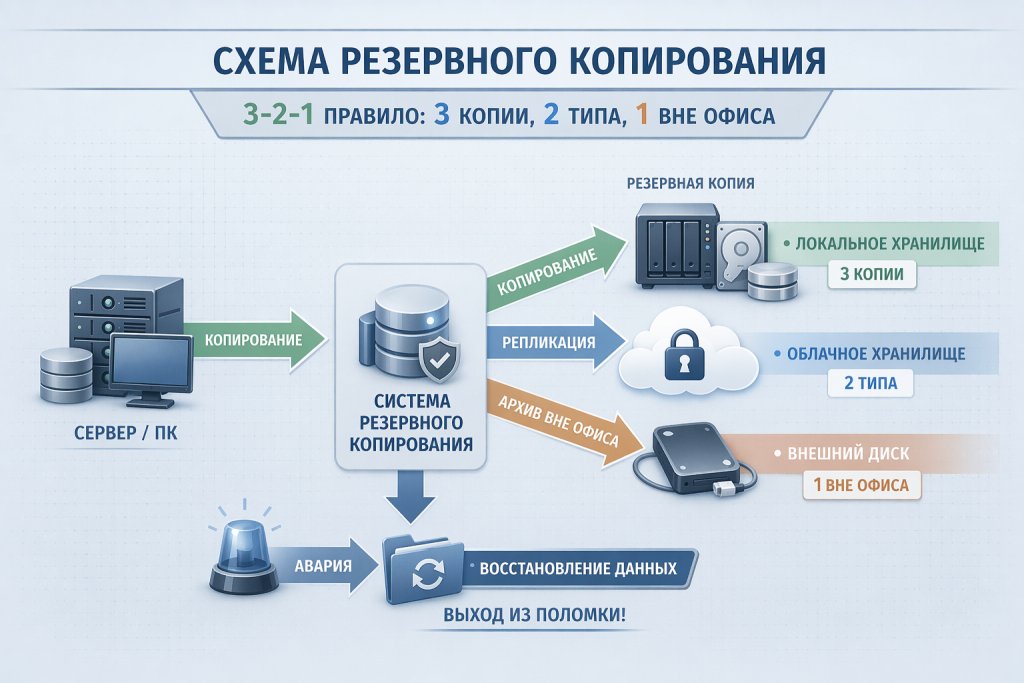 Правило 3-2-1 схема