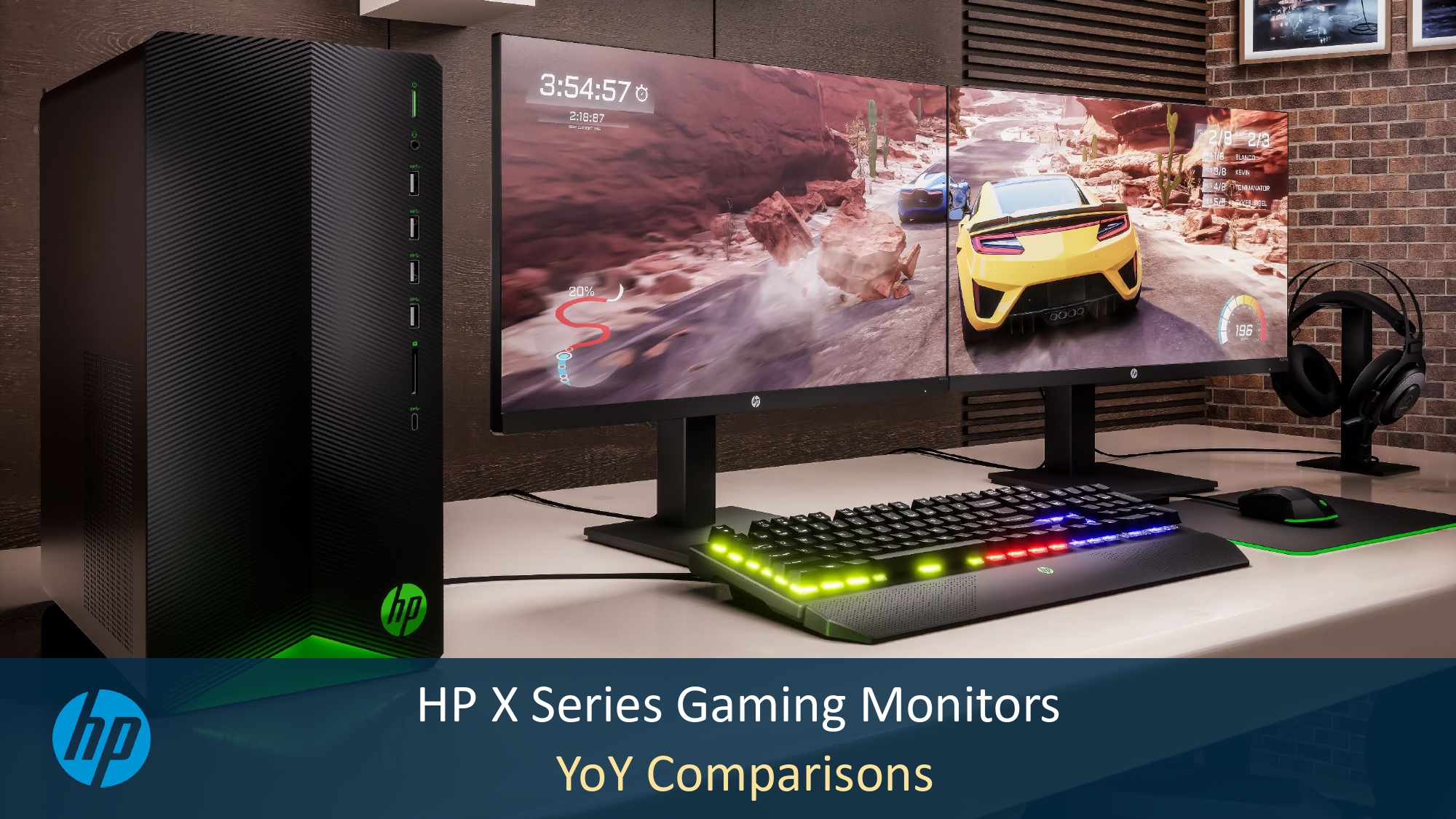 HP представила линейку игровых мониторов HP Series X