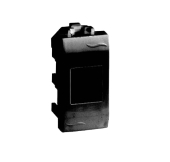 Компьютерная розетка RJ45 кат.6 экран., 8P8C, Brava, черная, 1мод Компьютерная розетка RJ45 кат.6 экран., 8P8C, Brava, черная, 1мод
