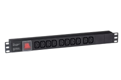 Блок розеток PDU-19H001 AL-10С13-C14-SW EX280859RUS Блок розеток PDU-19H001 AL-10С13-C14-SW EX280859RUS