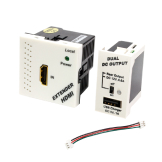 Конвертор RJ45-HDMI, передатчик + блок питания, формата Mosaic, 45x45мм + 22.5х45мм, белые Конвертор RJ45-HDMI, передатчик + блок питания, формата Mosaic, 45x45мм + 22.5х45мм, белые
