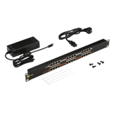 Панель POE 19, 12 портов, с одним блоком питания 48V, 120W Панель POE 19, 12 портов, с одним блоком питания 48V, 120W