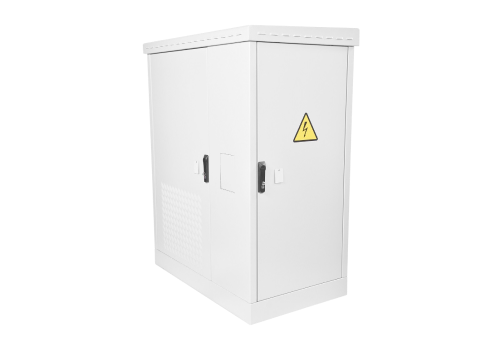 Укомплектованный всепогодный напольный шкаф ШТВ-2 12U (1000 × 600)