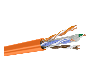 Кабель кат.6, 4 пары U/UTP, жила 0,58, PVCLS нг(А)-LSLTx, белый, катушка 500