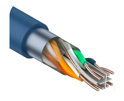 F/UTP, CAT 6, PVC, 4PR, 23AWG, омедненный