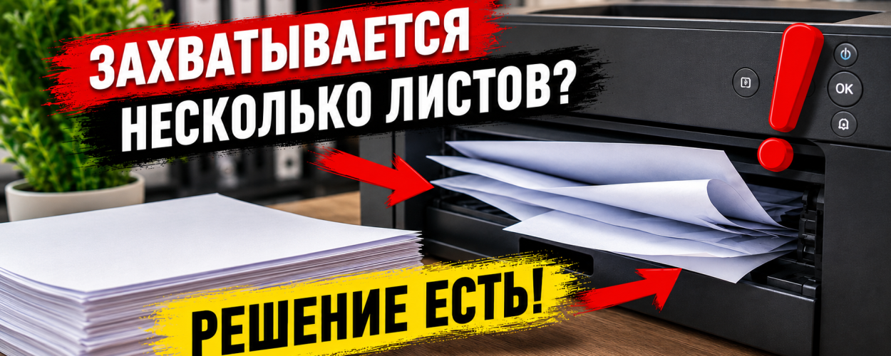 Захватывается сразу несколько листов