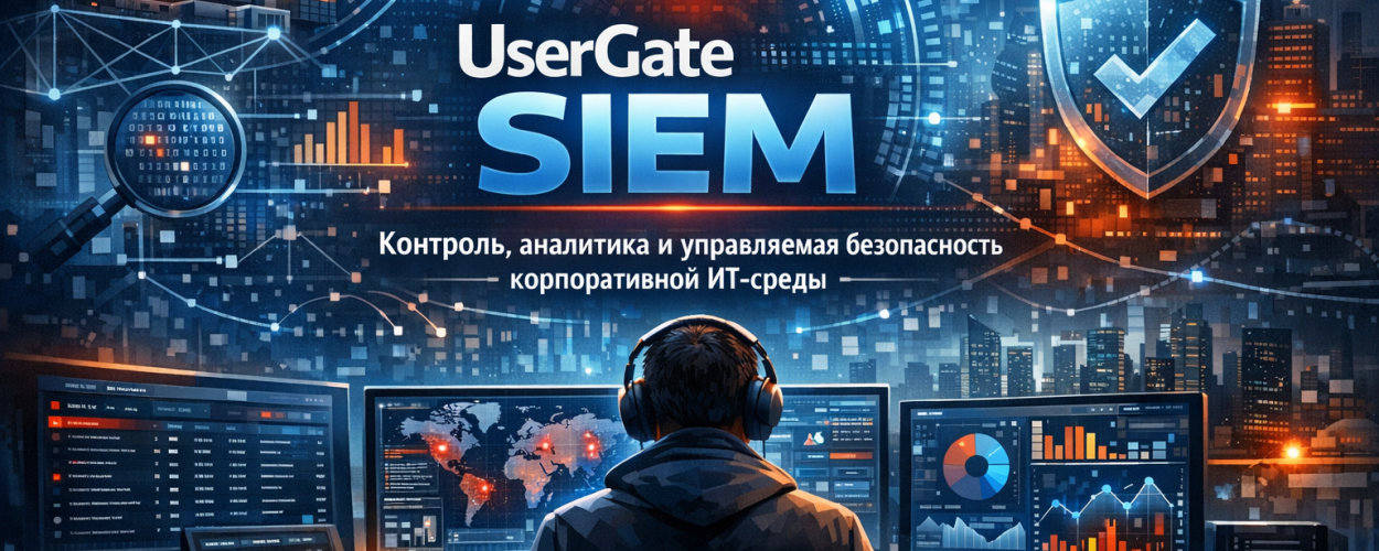 UserGate SIEM: контроль, аналитика и управляемая безопасность корпоративной ИТ-среды