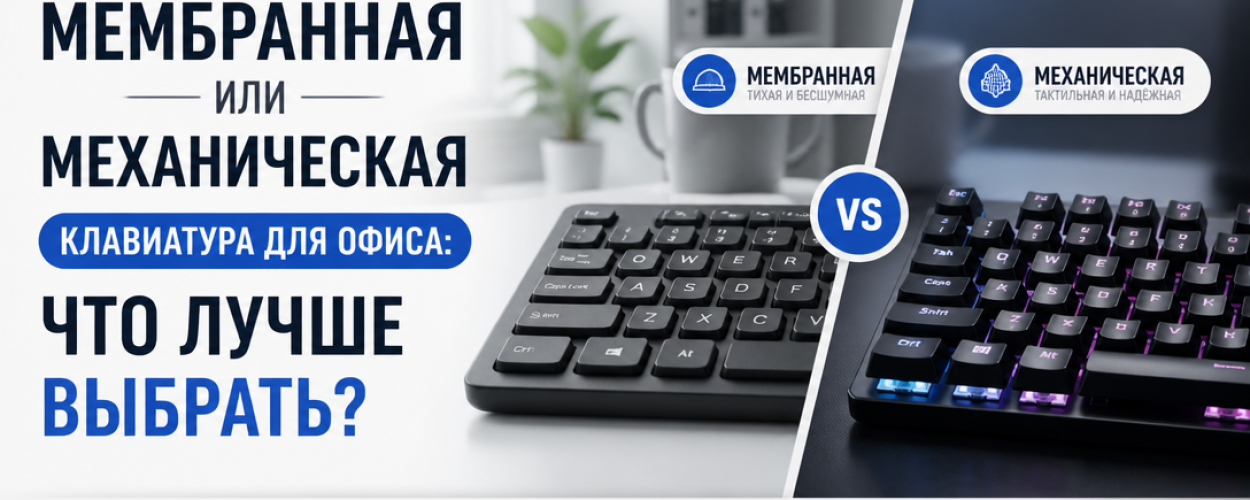 Мембранная или механическая клавиатура для офиса: что лучше выбрать