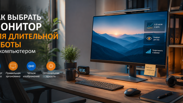 Как выбрать монитор для длительной работы за компьютером