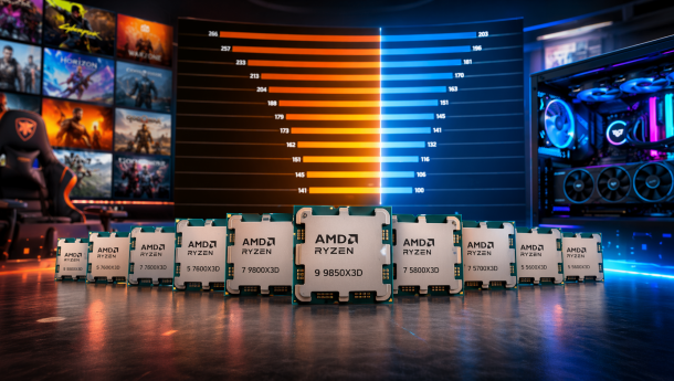 Все процессоры Ryzen X3D сравнили в 12 популярных играх