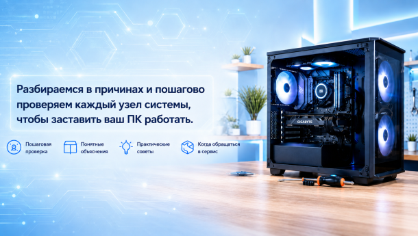 Компьютер не запускается после сборки