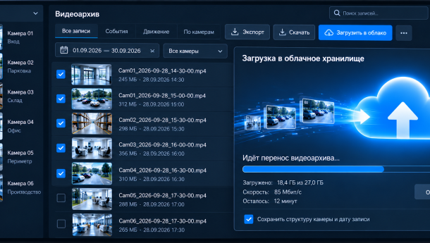 Как перенести видеоархив в облачное хранилище 