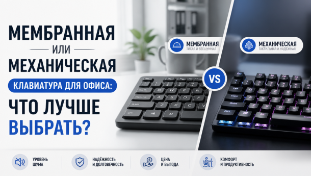 Мембранная или механическая клавиатура для офиса: что лучше выбрать
